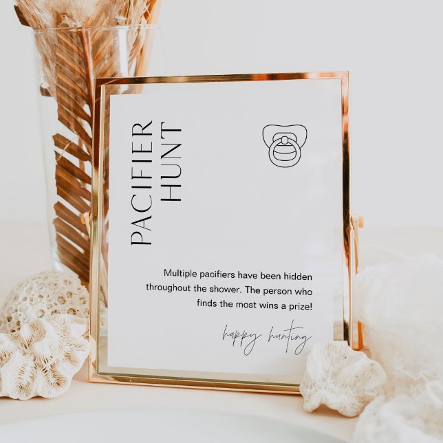 Póster HARLOW Pacifier Hunt Baby Shower Game Rótulo (Subido por el creador)