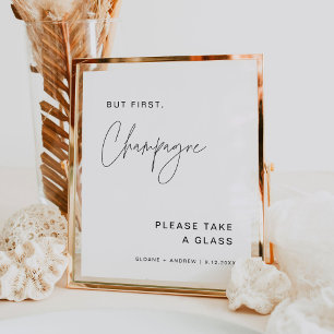 Póster HARLOW Pero Primer Rótulo Boda De Champagne