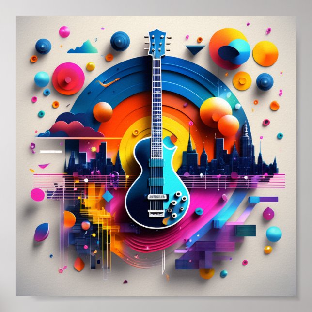 Póster HarmoniSonic Fusion: Un Ode visual al ritmo y (Frente)