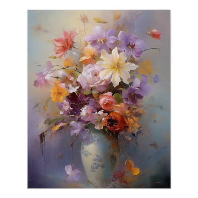 Póster Harmony Bouquet, hermosas flores, (Anverso)
