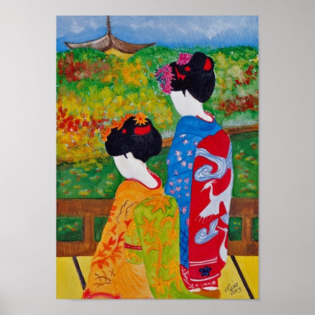 Póster Harmony Geisha Print (Frente)