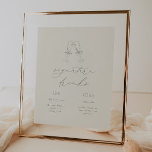 Póster HARMONY Sage Green Signature Bebe Boda