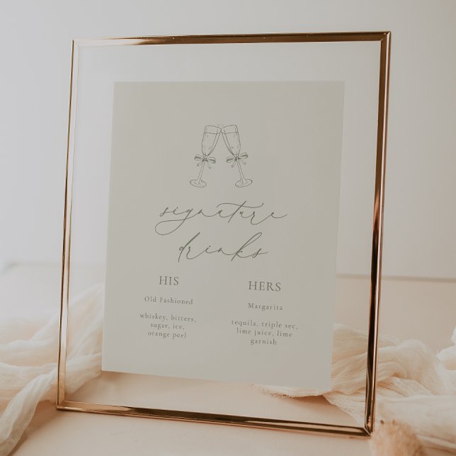 Póster HARMONY Sage Green Signature Bebe Boda (Subido por el creador)