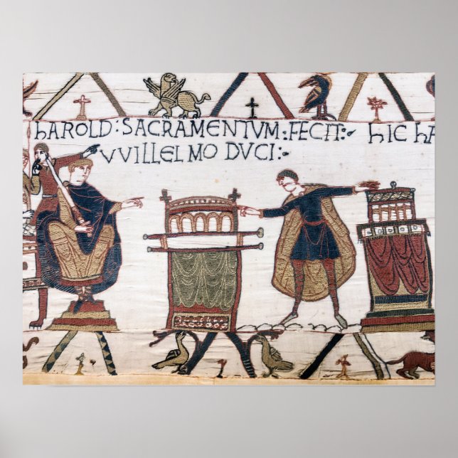 Póster Harold jurando sobre reliquias sagradas (Frente)