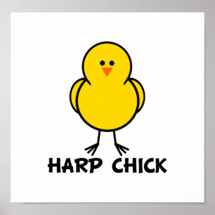 Póster Harp Chick