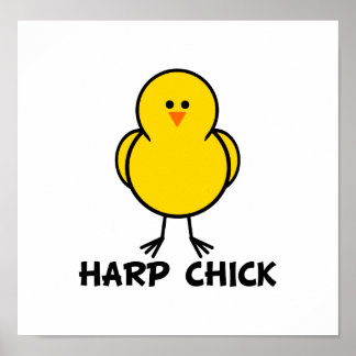 Póster Harp Chick