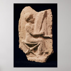 Póster Harp player, 1830-1600 BC
