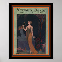 Harper's Bazar - Barbier 1914 Funda Deco 16 x 20