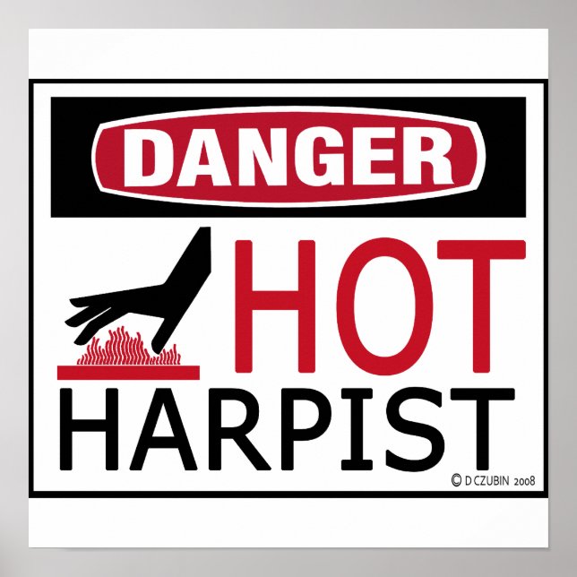 Póster Harpist caliente (Frente)