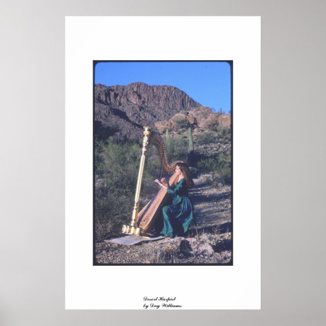 Póster Harpist del desierto (Frente)