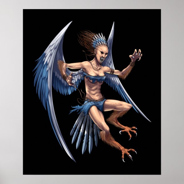 Póster Harpy de mitología griega (Frente)