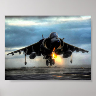 PÓSTER HARRIER AIRCRAFT