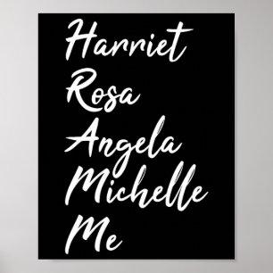 Póster Harriet Rosa Angela Michelle Me Black History Mont