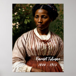 Póster Harriet Tubman Original Retrato Art