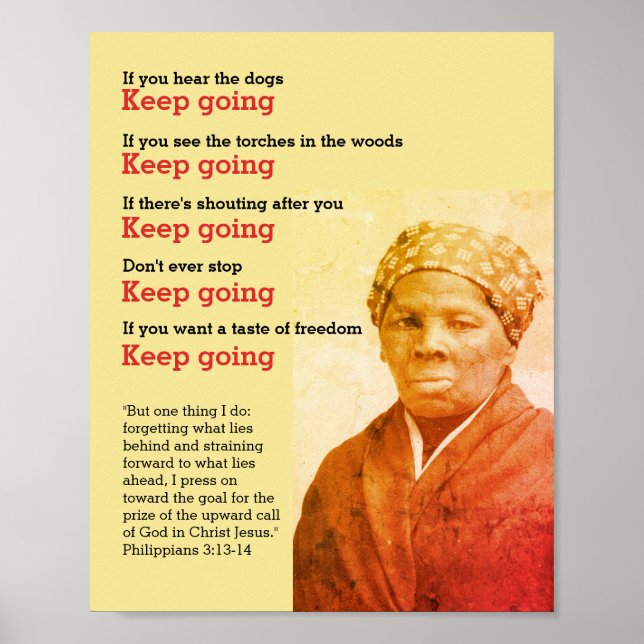 Póster HARRIET TUBMAN Sigue Cita (Frente)