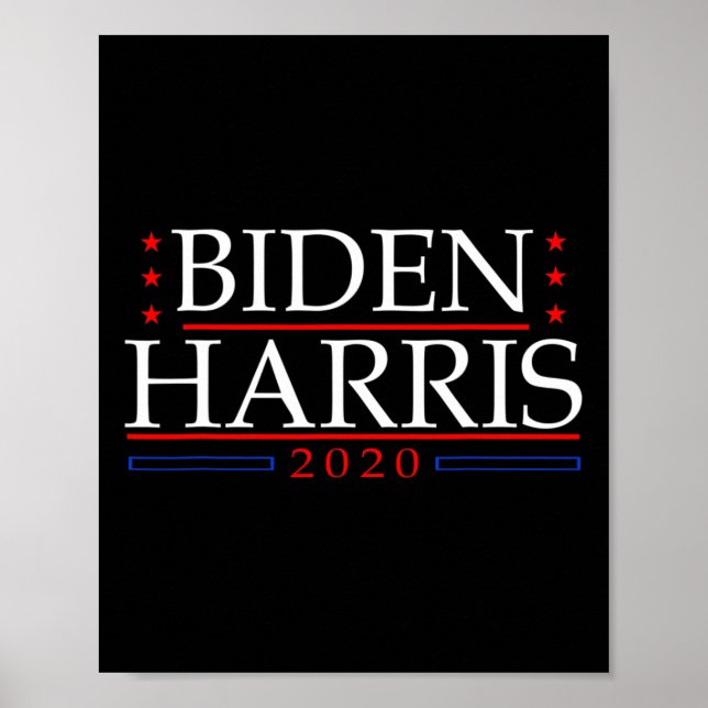 Póster Harris 2020 Elección De Presidente Estadounidense  (Frente)