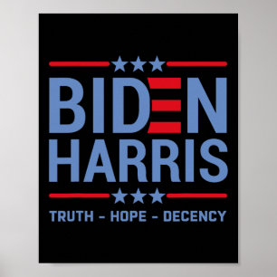 Póster Harris 2020 Verdadera Esperanza Decencia
