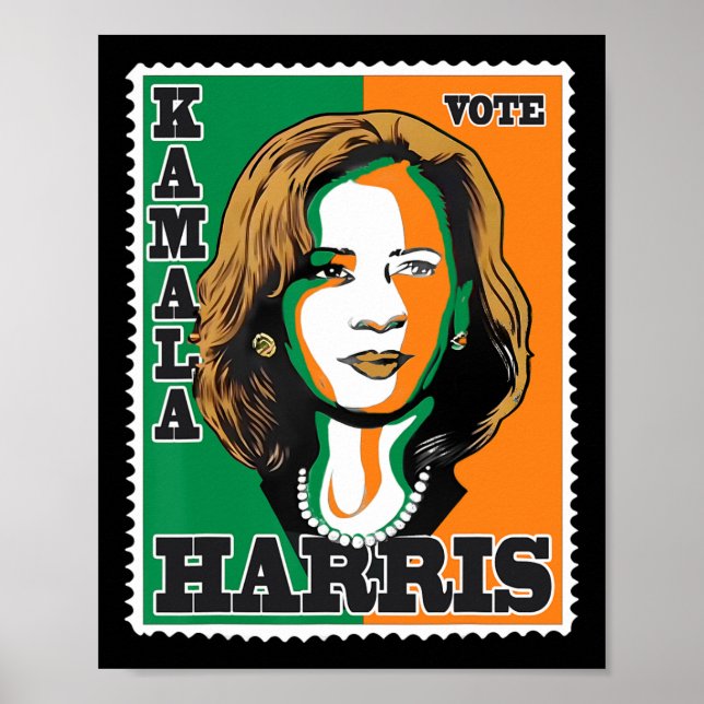 Póster Harris 2024 Kamala Para Presidente 1 (Frente)
