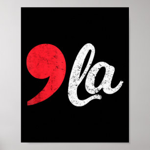 Póster Harris 2024 Presidente en problemas Comma La Funny