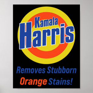 Póster Harris 2024 retira a Stubborn Naranja Stains 4