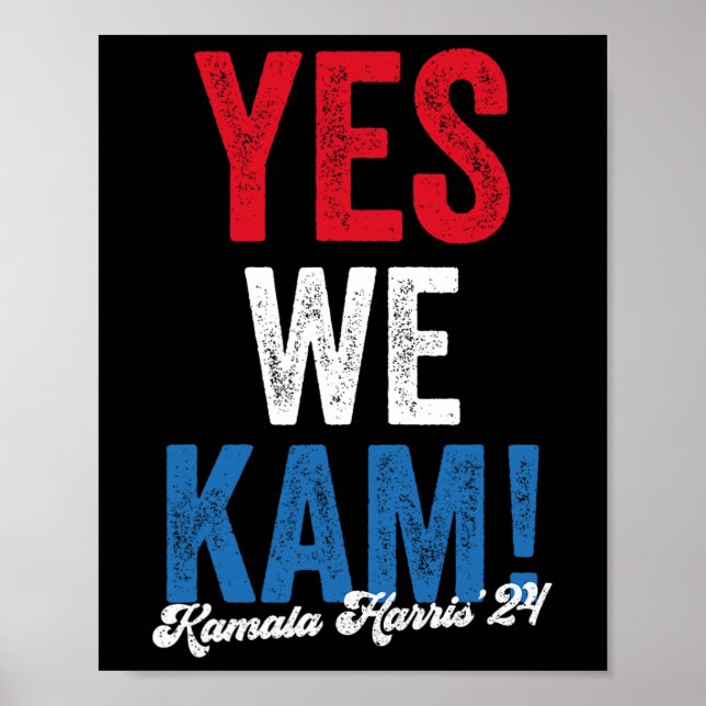 Póster Harris 2024 Support I&#';m With Her Kamala Harris (Frente)
