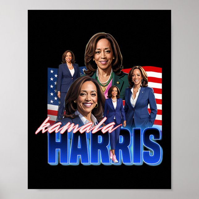 Póster Harris American Flag Bootleg (Frente)