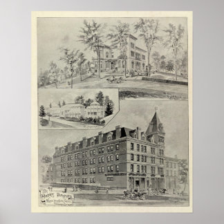 Póster Harris Bldg, New London, Conn
