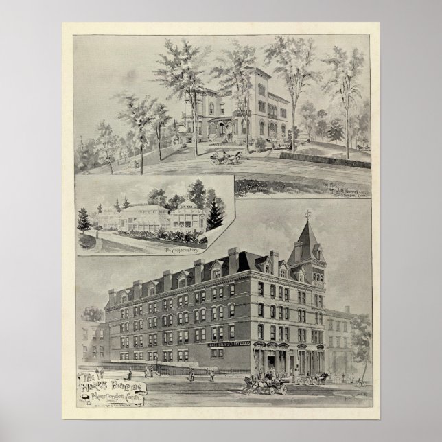 Póster Harris Bldg, New London, Conn (Frente)