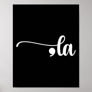 Póster Harris Comma La Punctuation La