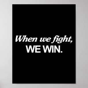 Póster Harris cuando peleamos ganamos
