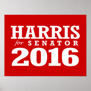 PÓSTER HARRIS PARA EL SENADOR 2016