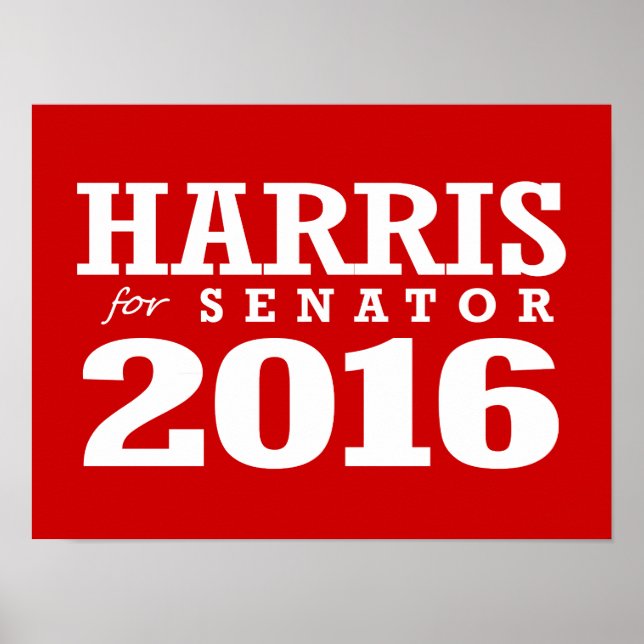 PÓSTER HARRIS PARA SENADOR 2016 (Frente)