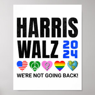 Póster Harris Peace Love Equality Lgbt Human Rights Hope