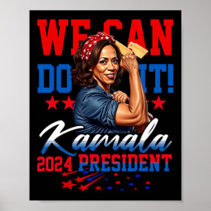 Póster Harris ¡Por El Presidente 2024 Podemos Hacerlo!