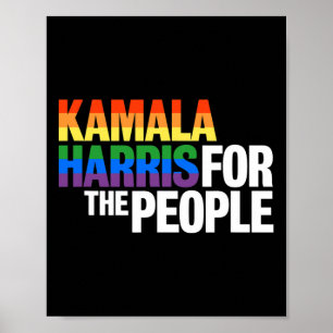 Póster Harris por el presidente Lgbt Gay Pribow
