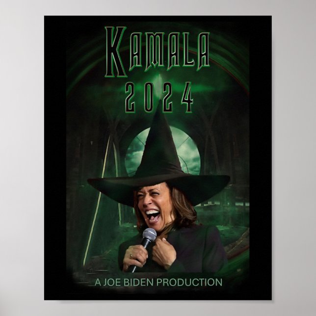 Póster Harris President Laughing Bruja Mala De Los Leas (Frente)