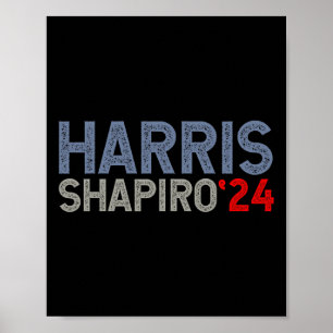 Póster Harris-shapiro-2024 Mujeres en las elecciones pres