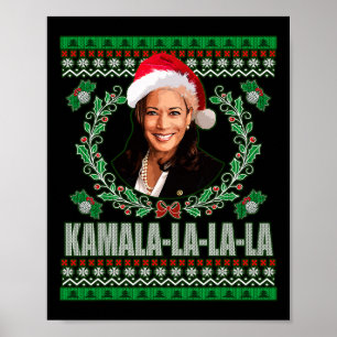 Póster Harris Shirt Kamala La La La Fea Christma de las M