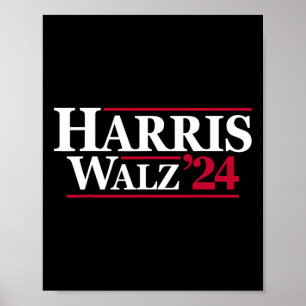 Póster Harris Tim Walz 2024 24 Para El Presidente Brat Us