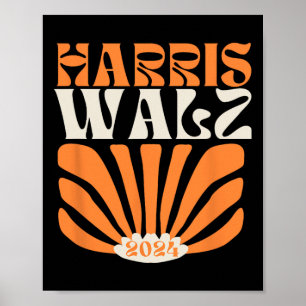 Póster Harris Tim Walz 2024 Elecciones 2024