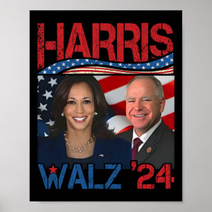 Póster Harris Tim Walz Waltz 3