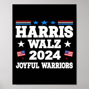 Póster Harris Tim WAlzheimer Waltz 2024 Joyful Warriors 1