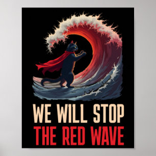 Póster Harris W Us Elections 2024 Deteniremos El Red Sti
