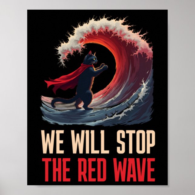 Póster Harris W Us Elections 2024 Deteniremos El Red Sti (Frente)
