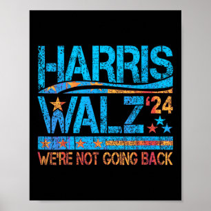 Póster Harris Waltz 2024 Elecciones Kamala Harris Tim Wal