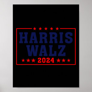 Póster Harris Waltz 2024 Primera mujer 47° presidente