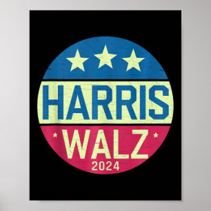 Póster Harris Waltz 2024 Wheimer Vintage Kamala Harris Ti