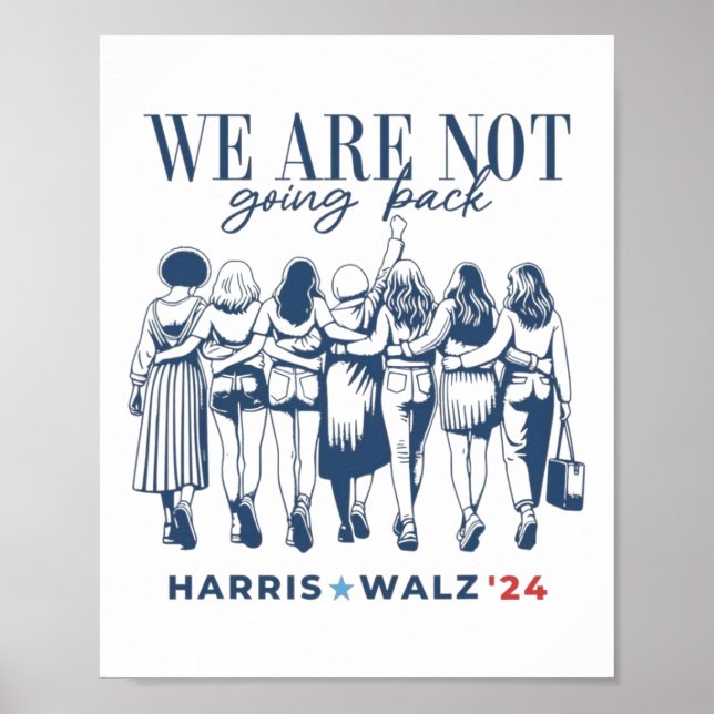 Póster Harris Waltz No Vamos A Volver A Vivir Nunca Femin (Frente)