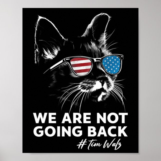 Póster Harris Waltz No Vamos A Volver Kamala Harris 2 (Frente)
