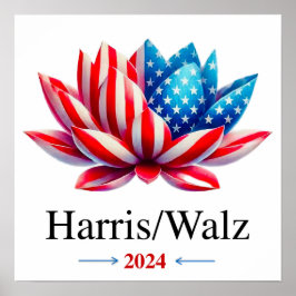 Póster Harris Walz 2024 -